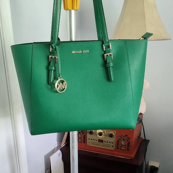 Michael Kors Vibrant Green Tote - Picture 4 of 5